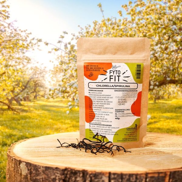 Fyto-Fit Chlorella-Spirulina voor hond en kat, 40 g