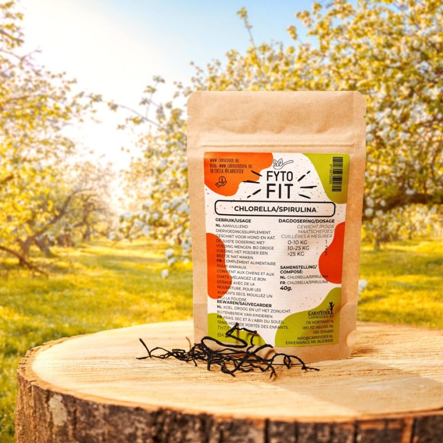 Fyto-Fit Chlorella-Spirulina voor hond en kat, 40 g